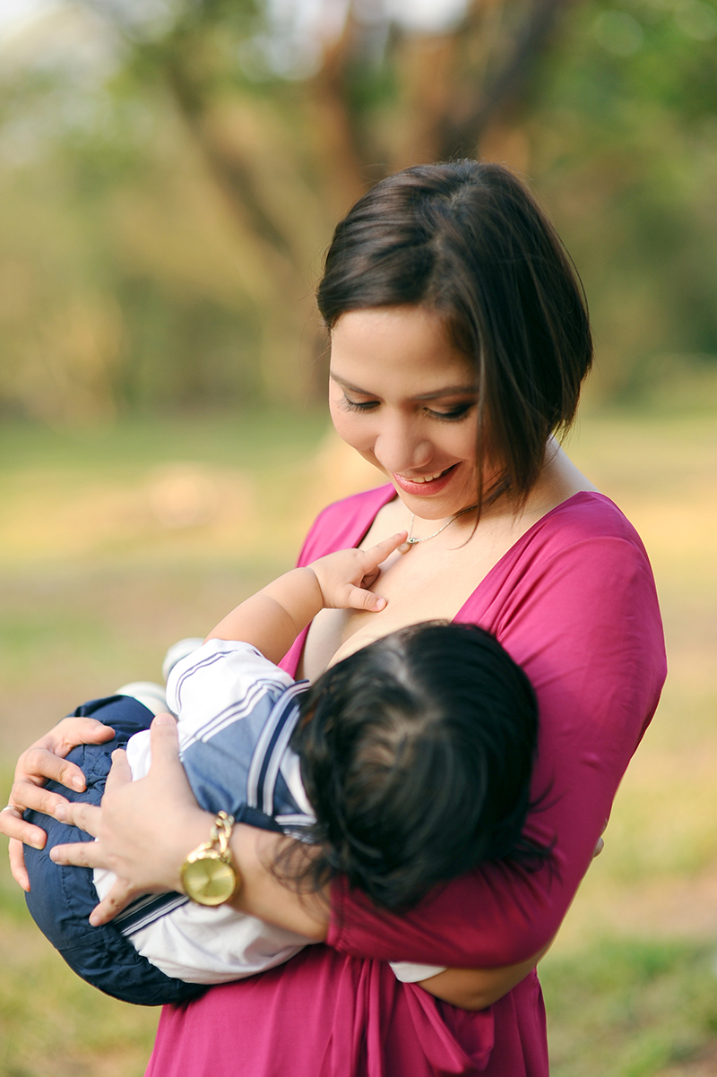 breast feeding portrait