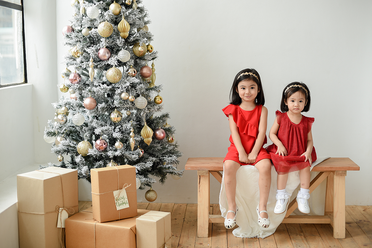 kids portrait christmas